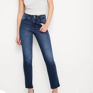 Good American Dark Blue classic slim Straight Leg Jeans